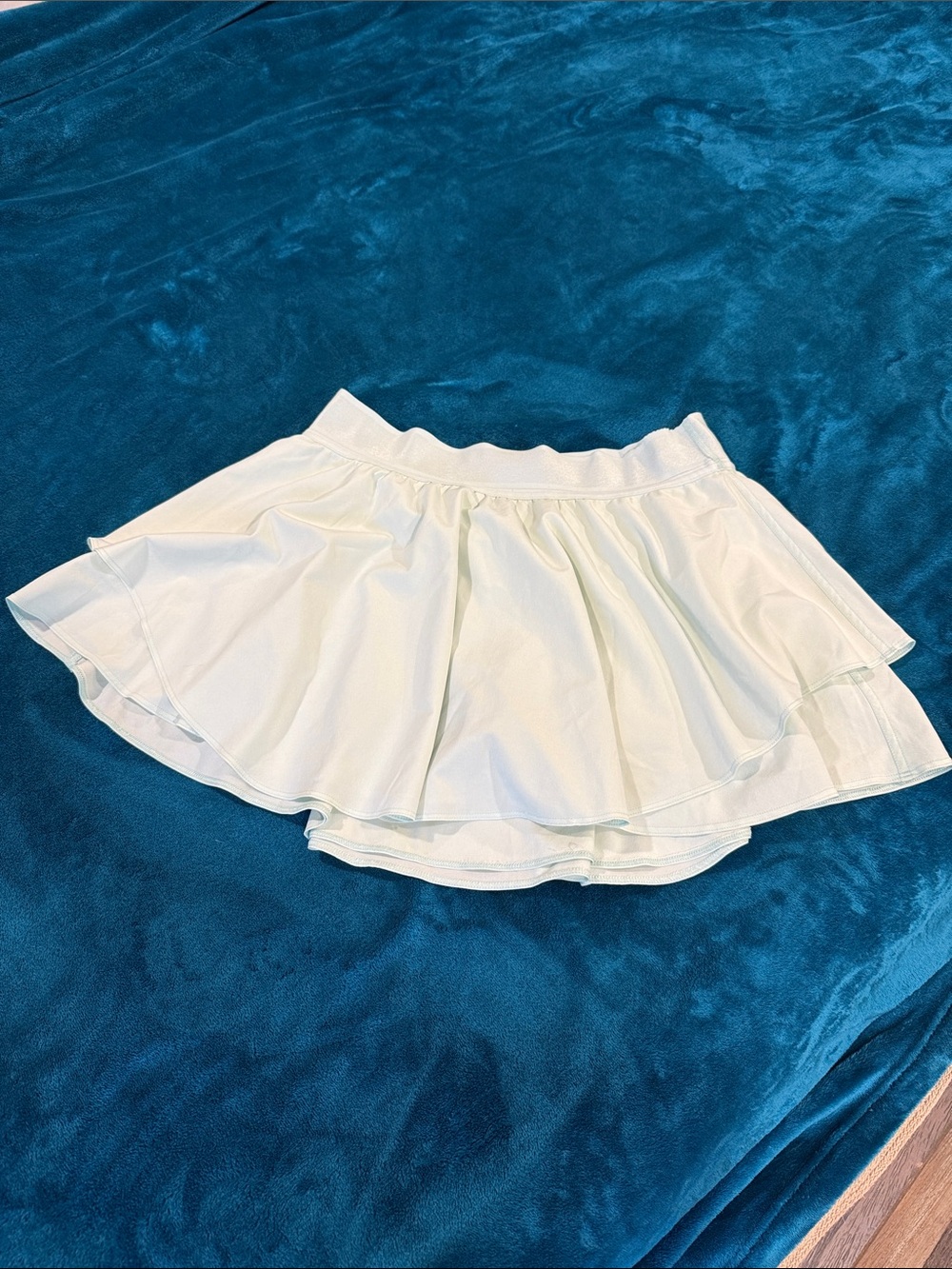 lululemon athletica mint green layered tennis skirt